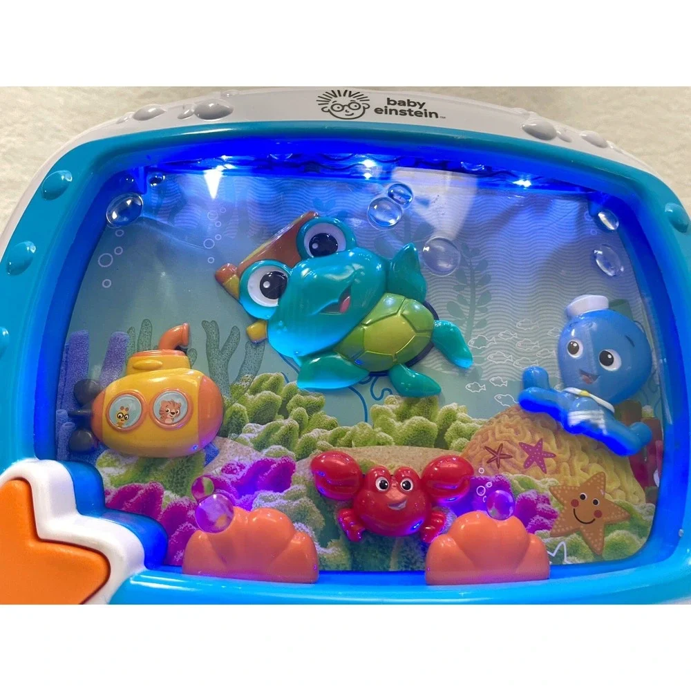 Baby Einstein Sea Dreams Sleep Soother Music Crib Toy Fish Tank Aquarium WORKS
